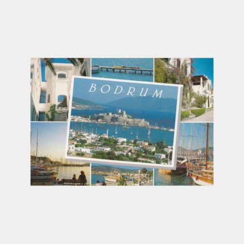 1990 Bodrum Muhtelif Görünüş Kartpostal