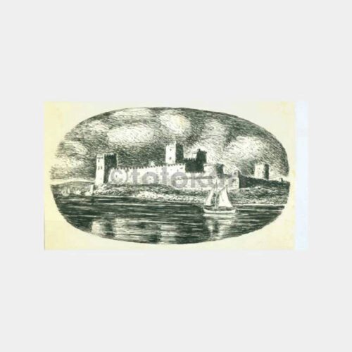 Bodrum Kalesi Çizgi Baskı Resim