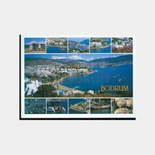 1990 Bodrum Muhtelif Görünüşler Kartpostal