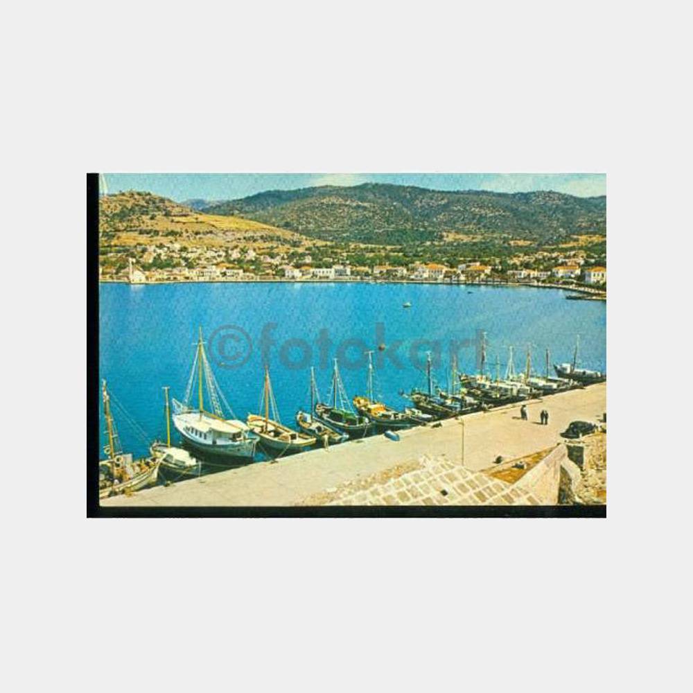 1968 Bodrum Sahili Genel Görünüş Kartpostal