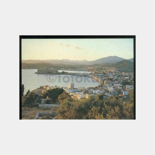 1990 Bodrum Genel Görünüş Kartpostal