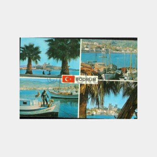 1970 Bodrum 4 Görünüş Kartpostal
