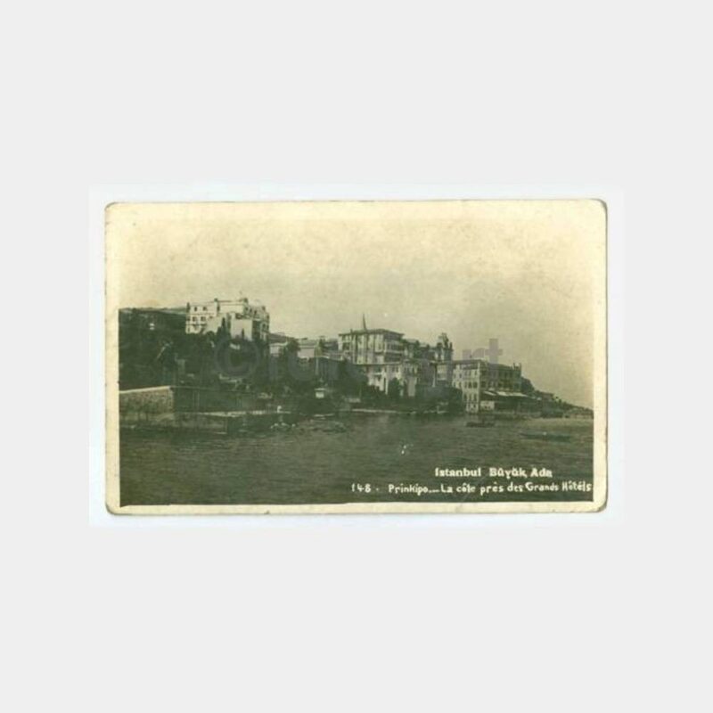 1930 Büyükada Oteller Görünüş Kartpostal