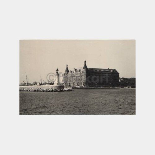 1960 Haydarpaşa Garı Görünüş Kartpostal