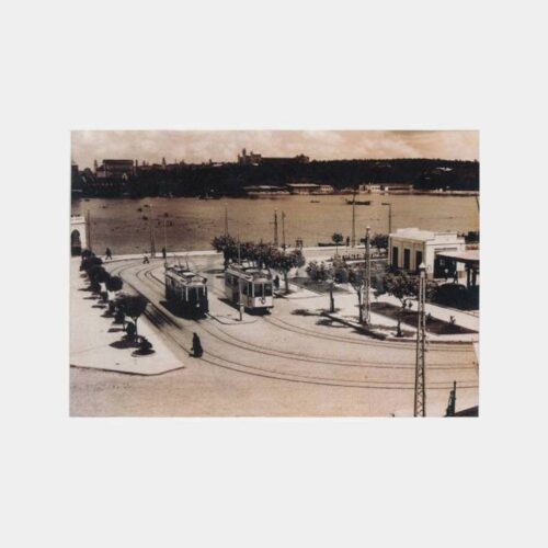 1940 Kadıköy İskelesi Görünüş Reprodüksiyon Kartpostal