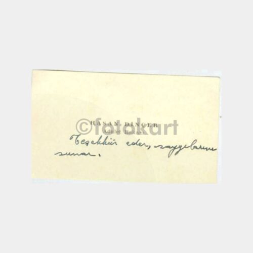 1965 Hasan Dinçer - Adalet Bakanı Kartviziti