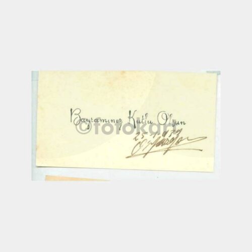 1940 Bayram Tebrik Kartvizit