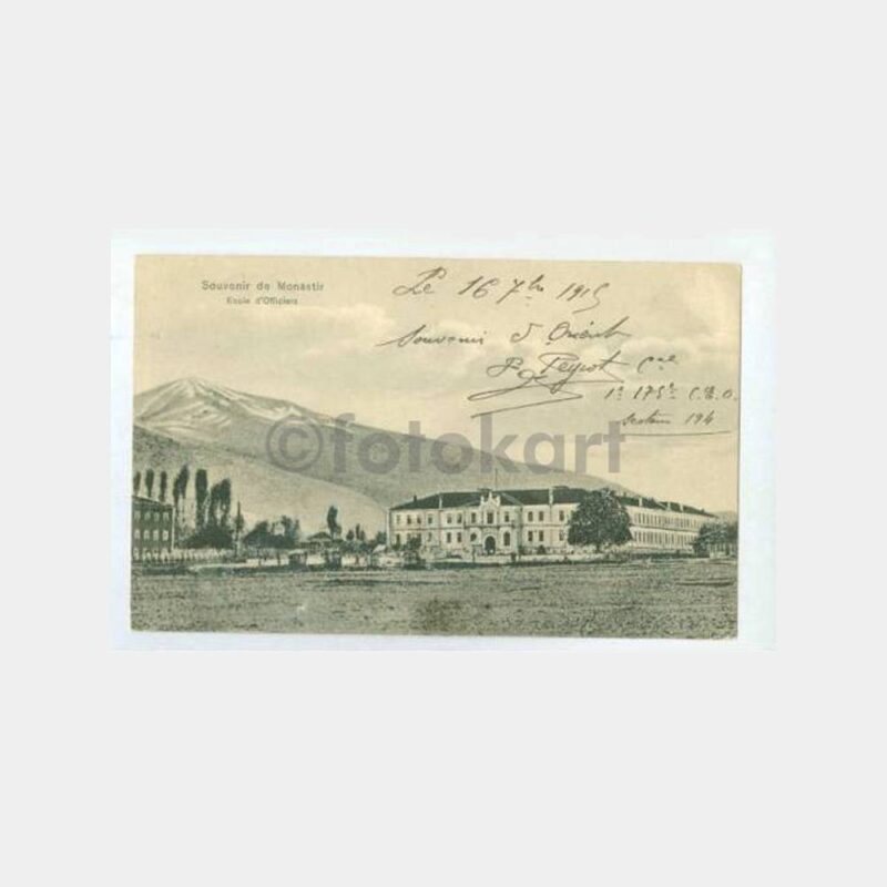 1915 Manastır Nadir Kartpostal