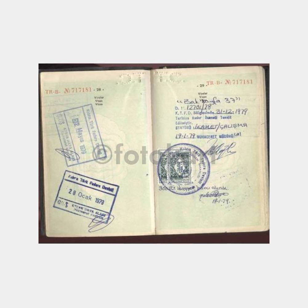 1970 Kıbrıs Türk Federe Damgalı Pasaport - Görsel 4