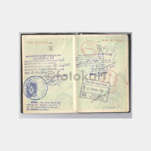 1970 Kıbrıs Türk Federe Damgalı Pasaport