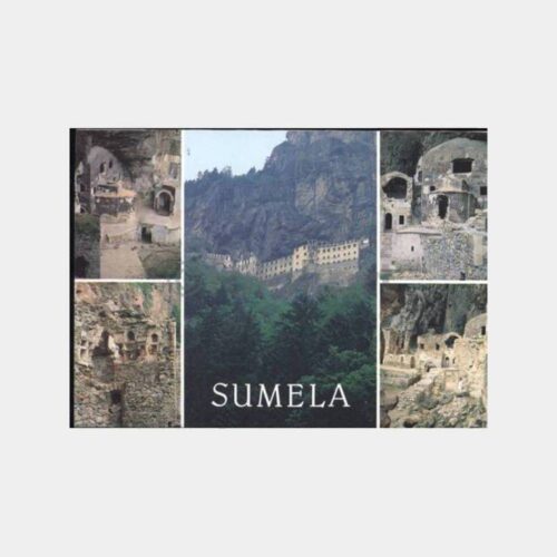 Trabzon Sümela Manastırı Görünüş Kartpostal