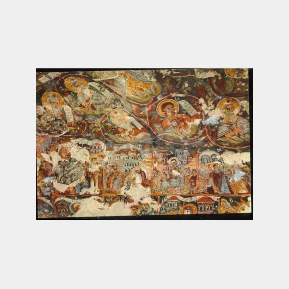 1970 Trabzon Sümela Manastırı Freski Kartpostal