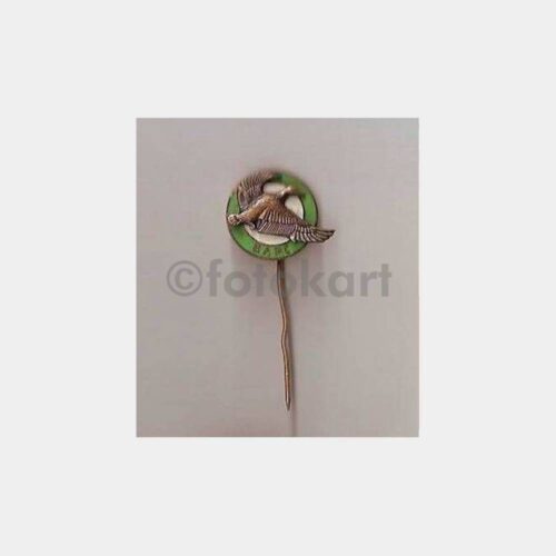 Avcılık ve Ördek Figürlü Yabancı Rozet