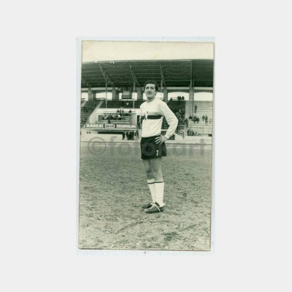 1968 Balıkesir Stadyumu Futbolcu Fotoğraf