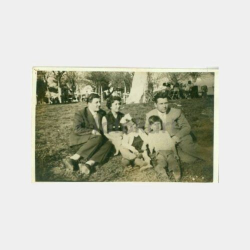 1954 Çamlıca Tepesi 1 Mayıs Gezisi Aile Fotoğraf