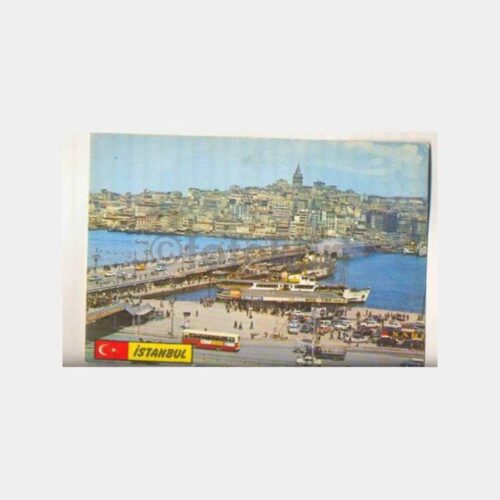 İstanbul Eminönü Galata Köprüsü Kartpostal