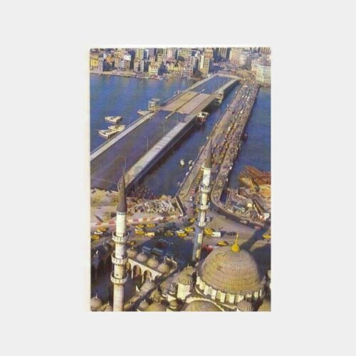 İstanbul Eminönü Yeni Galata Köprüsü Kartpostal