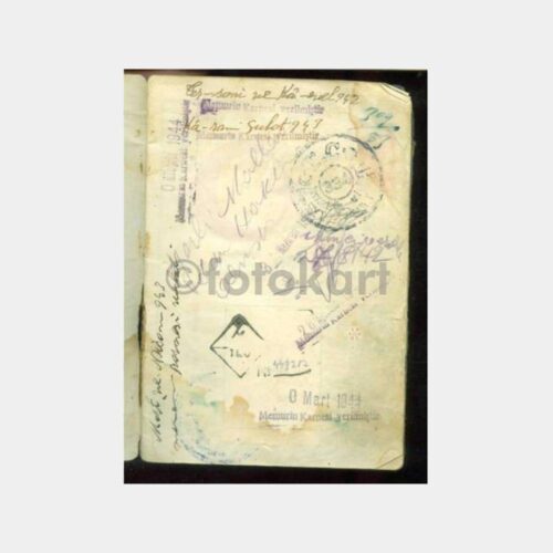 1934 Eminönü Alemdar Çok Damgalı Nüfus Cüzdanı