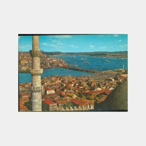 1976 Eminönü Galata Köprüsü Görünüş Kartpostal