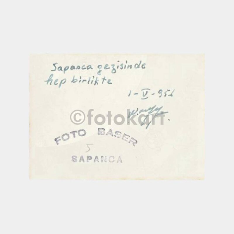 1956 Erenköy Kız Lisesi Öğrencileri Sapanca Gezi 2 Adet Fotoğraf - Görsel 3
