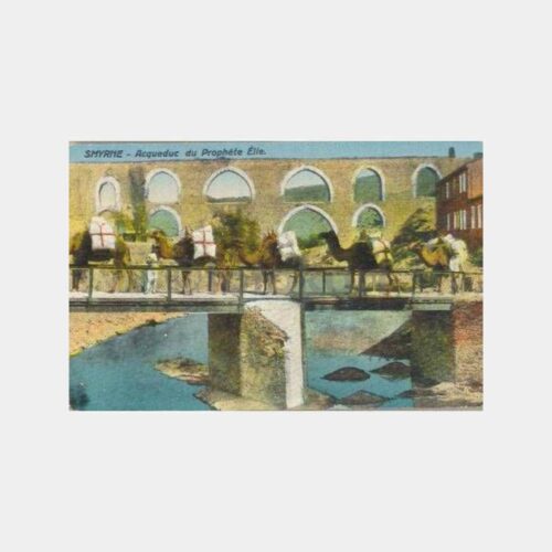 İzmir (Symrne) Deve Kervanı Kemer Önünde Kartpostal