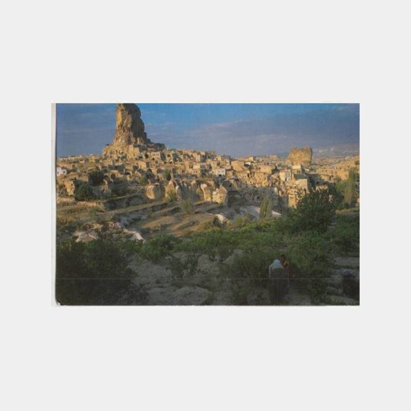 1980 Kapadokya Ortahisar Görünüş Kartpostal