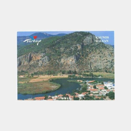 1990 Muğla Dalyan Kaunos Görünüş Kartpostal