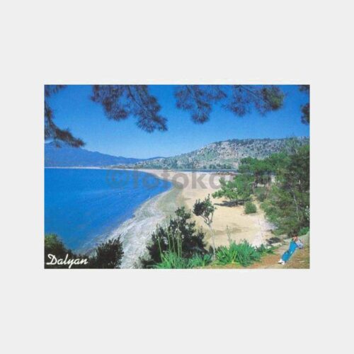 1993 Muğla Dalyan Kıyıları Görünüş Kartpostal