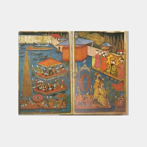 Osmanlı Minyatür Konulu Tebrik Kartı