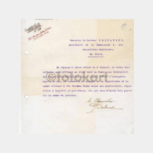 1920 Communaute Latine Ottomane - Osmanlı Yazısı