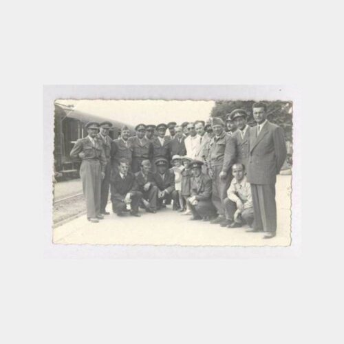 1951 Balıkesir Tren Garı Uğurlama Fotoğraf