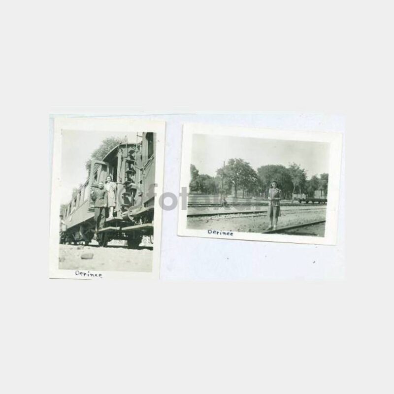 1942 İzmit Derince Tren Konulu 2 Adet Fotoğraf