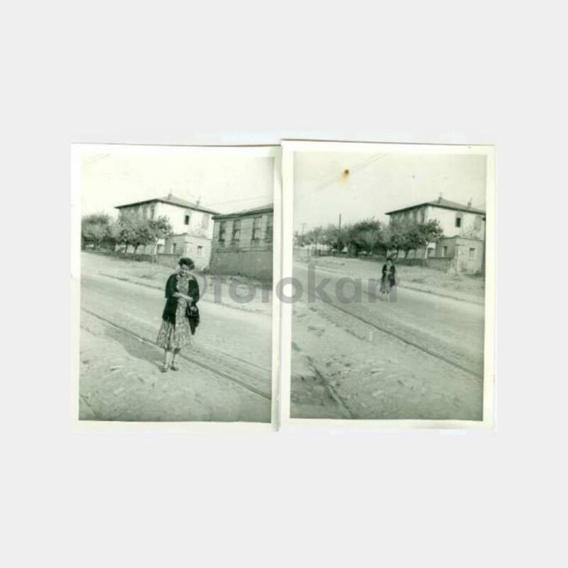 1954 Üsküdar Zeynep Kamil Caddesi 2 Adet Fotoğraf