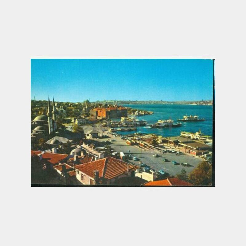 1968 Üsküdar İskelesi Görünüş Kartpostal