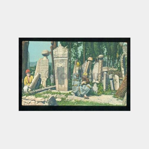 1910 Üsküdar Mezarlık Görünüş Kartpostal