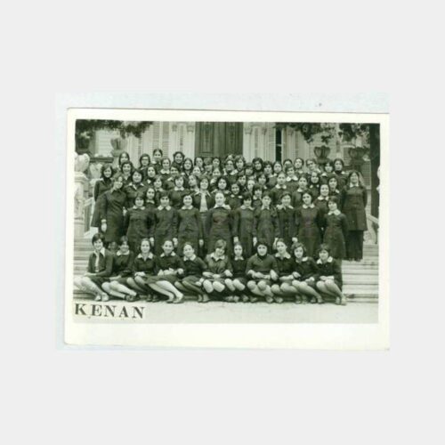 1970 Üsküdar Kız Lisesi 3-D Lise Grup Fotoğraf