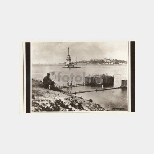 Üsküdar Deniz Hamamları Reprodüskiyon Kartpostal