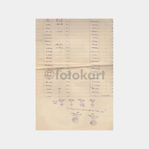 1928 Üsküdar Jandarma Demirbaş Listeleri