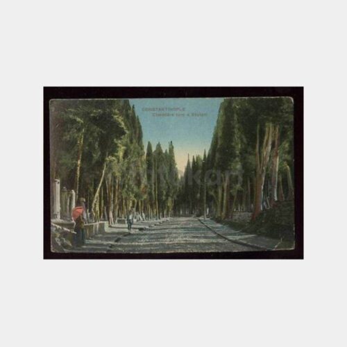 Üsküdar Türk Mezarlığı Görünüş Kartpostal