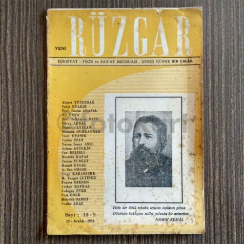 Yeni Rüzgar Mecmuası, 1957 Sayı 15-2