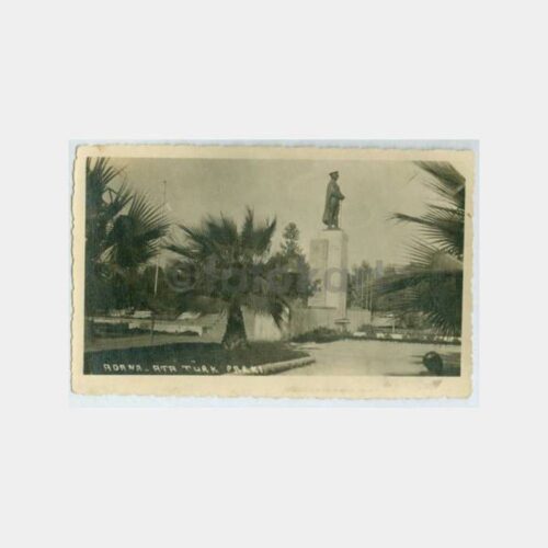 1942 Adana Atatürk Parkı Damgalı Fotokart