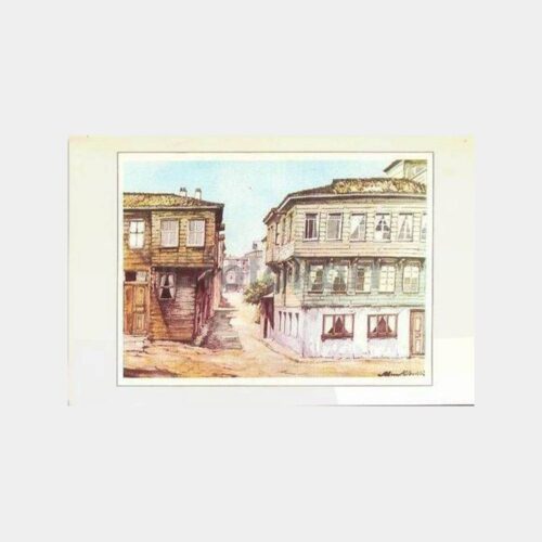 İstanbul Aksaray Eski Ahşap Evler Kart, 1972