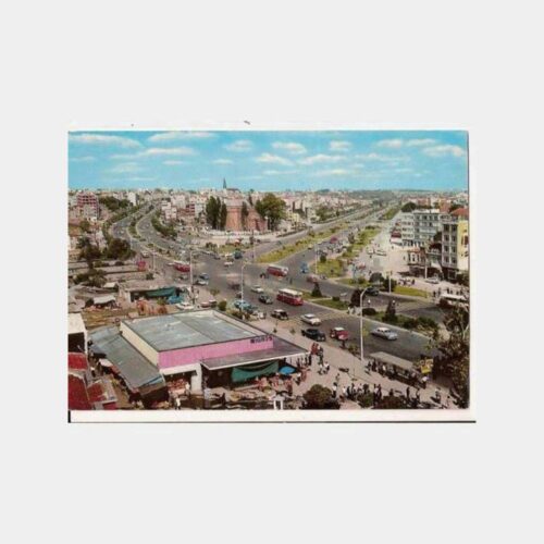 İstanbul Aksaray Meydanı Görünüş Kartpostal