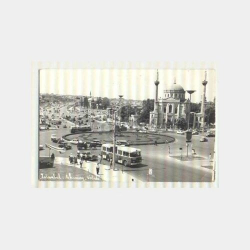 İstanbul Aksaray Meydanı Troleybüs Fotokart