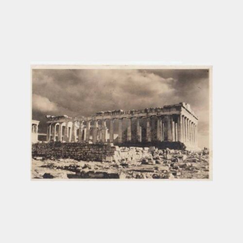 1935 Atina Akropol Görünüşü Kartpostal