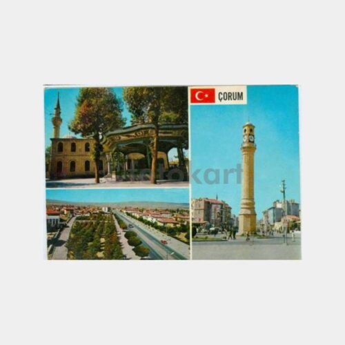1970 Çorum Muhtelif Görünüş Kartpostal