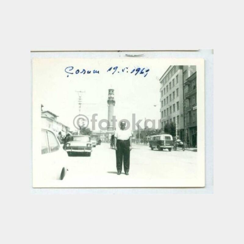 1969 Çorum Konulu 2 Adet Albüm Fotoğrafı