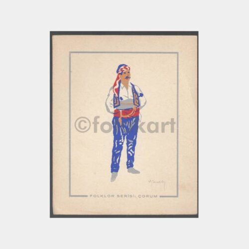 Çorum Halk Oyunu Folklor Tebrik Kartı