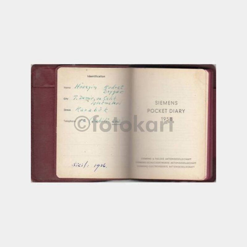 1958 Siemens Cep Ajandası-Defteri - Görsel 2