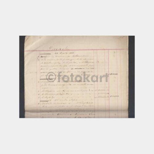 1866-1873 İstanbul Çok Eski İtalyanca Hesap Defteri